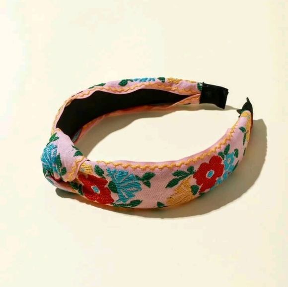 Mexican headbands for women knot design set of 2 - Picture 3 of 4